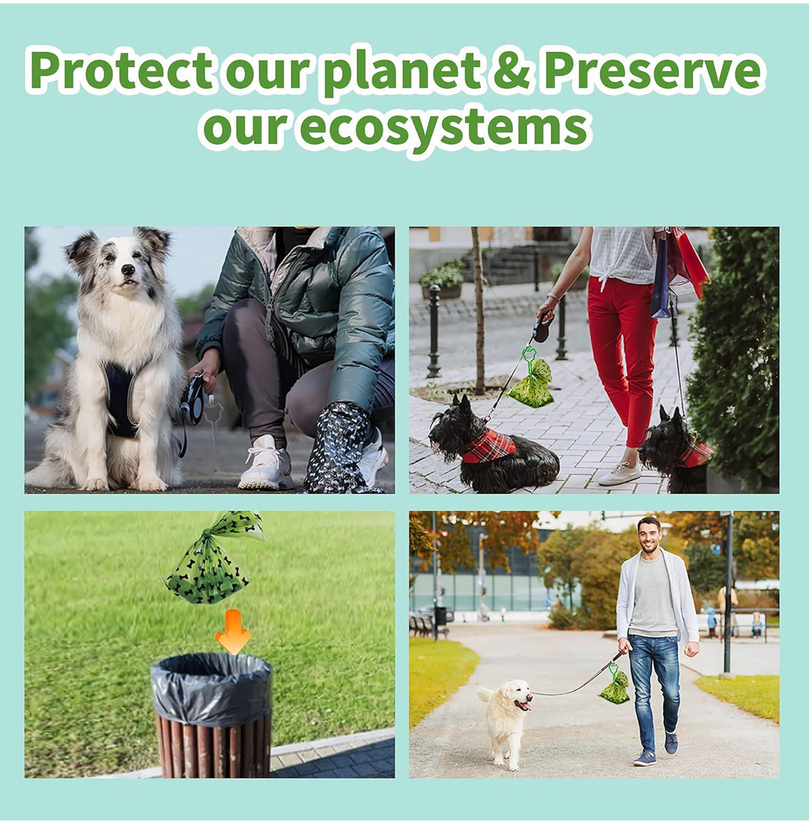 Dog Bags for Poop - 330 Count Thick Waste Bags - Lavender-Scented With Holder - Leak-Proof Doggie Bags - 22 Pack Rolls, 15 Per Roll - Online Swap Meet