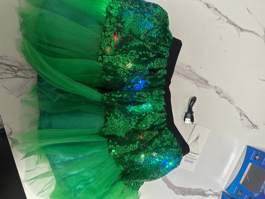 St Patrick’s Day Light Up Skirt (Kids) - Online Swap Meet