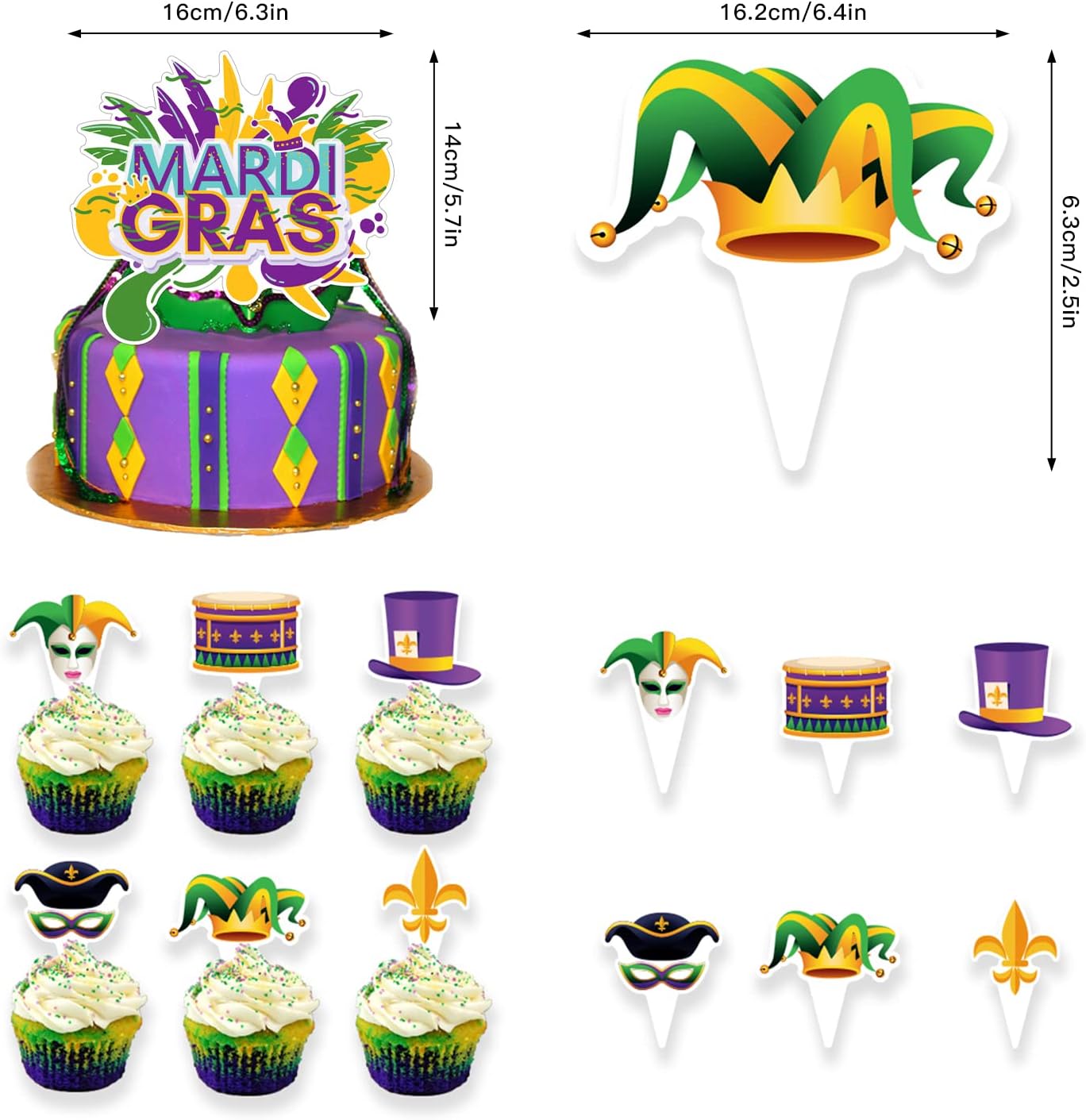 Whaline 49pc Mardi Gras Party Décor Set - Online Swap Meet