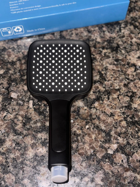 Shower Head, High Pressure (Black) - Online Swap Meet