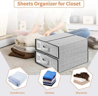 Foldable Bed Sheet Organizer, 2pack - Online Swap Meet